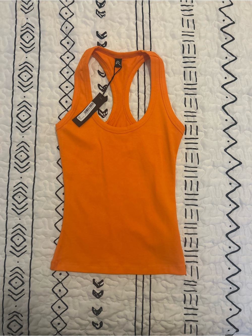Oner Active Cotton Fitted Vest - Flame Orange